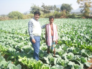 Dr. H. Sinha with farmer of sivpadar